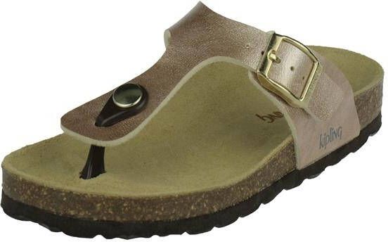 Kipling Pilar 3 teenslippers champagne Wit Meisjes 35 - Foto 5