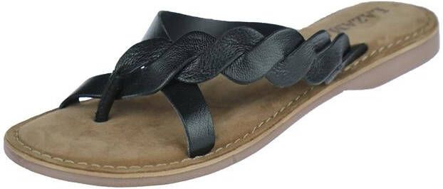 Lazamani 75.283 Ladies Toe Slippers Black - Foto 6