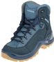 Hatland Lowa Renegade Warm Gtx Mid Dames Hoge Wandelschoen Navy-Iceblue - Thumbnail 2