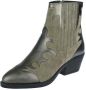 Maruti Tessy Leather Taupe Metalic Bronze Beige Suede Western Dames - Thumbnail 3