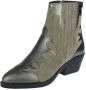 Maruti Tessy Leather Taupe Metalic Bronze Beige Suede Western Dames - Thumbnail 4