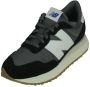 New Balance Zwarte Bimateriaal Sneakers met Groot Logo Black Heren - Thumbnail 3