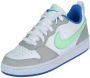 Nike Court Borough Low Recraft Sneakers Kids Wit Lichtgrijs Lichtgroen Felblauw - Thumbnail 4