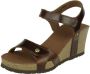 Panama Jack Julia Clay dames sandaal op sleehak Cognac - Thumbnail 7