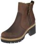 Panama Jack Stijlvolle Bruine Enkellaarzen met Faux Fur Voering Brown Dames - Thumbnail 6