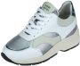 Piedi Nudi Dames Sneakers Zerba 2838-02.10pn White Silve Wit - Thumbnail 2