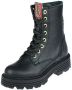 Red Rag leren veterboots zwart Meisjes Leer 30 | Enkelboot van - Thumbnail 4