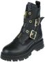 Red-rag 11236 922 Black Nappa Biker boots - Thumbnail 4