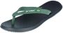 Rider Heren Slippers 10594-20754 Zwart Groen - Thumbnail 3