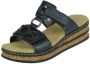 Rieker Blauwe Synthetische Sandalen met Klittenbandsluiting Blauw Dames - Thumbnail 6