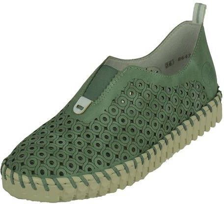 Rieker Mintgroene Instappers met Ademend Design Green Dames - Foto 6