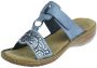 Rieker -Dames blauw licht slippers & muiltjes - Thumbnail 4