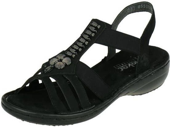 Rieker Sandalen zomerschoen sandaal sleehak met mooie versiering - Foto 20