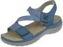 Rieker Blauwe Comfort Sandaal met Klittenbandsluiting Blue Dames - Thumbnail 3