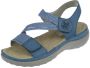 Rieker Blauwe Comfort Sandaal met Klittenbandsluiting Blue Dames - Thumbnail 12