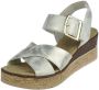 Rieker Sandalen beige Textiel - Thumbnail 4