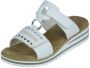 Rieker Slippers sleehak zomerschoen pantoffels met praktisch klittenband - Thumbnail 4