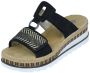 Rieker Zwarte synthetische sliders met comfortabel voetbed en klittenbandsluiting Black - Thumbnail 8