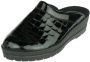 Rohde Pantoffels zwart Synthetisch Dames - Thumbnail 3