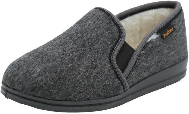 Fischer Heren Pantoffel Gevoerd 2610-82 Antraciet - Foto 6