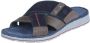Rohde 5982 Volwassenen Heren slippers Kleur Blauw - Thumbnail 3