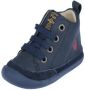 Shoesme Baby Veterschoenen Jongens Dark Bleu Leer - Thumbnail 3