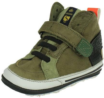Shoesme babyschoen, Lage schoenen, Jongen, Maat 22, groen/Kahki - Schoenen .nl