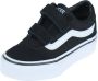 Vans Youth Ward V Suede Canvas Jongens Sneakers Black White - Thumbnail 6