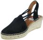 VIGUERA Vitelo Black 1825 Dames Espadrilles Zwart - Thumbnail 4