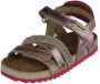 Vingino Vienna leren sandalen met panterprint roze roségoud - Thumbnail 7