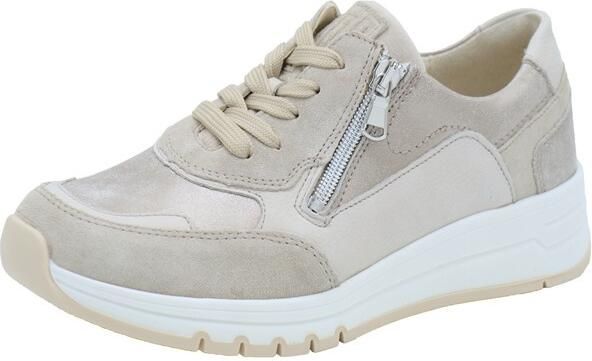 Waldläufer Dames Sneaker 957007-500-083 Beige Combi Wijdte H (37.5) - Foto 2