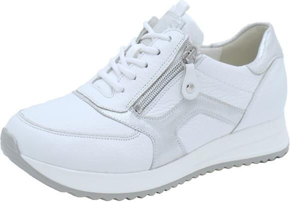 Wäldlaufer Waldläufer Dames Sneaker 752002-201-663 Wit zilver H-Vicky Wijdte H - Foto 13