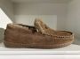 Warmbat Grizzly Men Suede Heren Sloffen Taupe Bruin - Thumbnail 4