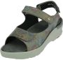 Wolky Dames Sandalen 0392745 150 Delft Flowerpoint Taupe - Thumbnail 4