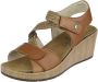 Wolky La Jolla Viagretta Plateau Sandaal Vrouwen Bruin Cognac - Thumbnail 3