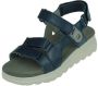 Wolky Dames Sandaal Mile 0152550-800 Jeansblauw - Thumbnail 3