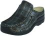 Wolky Comfortschoenen Roll Slide zwart goud metallic suede - Thumbnail 4