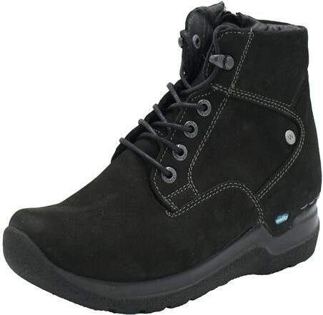 Wolky Hoge veterschoenen Whynot HV zwart nubuck - Foto 4