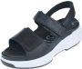Xsensible 30700.5.9-G H dames sandalen sportief zwart - Thumbnail 2