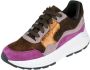 Xsensible Stretchwalker Sneaker Golden Gate Lady 33000.2.352 GX Bruin Paars Combi - Thumbnail 4