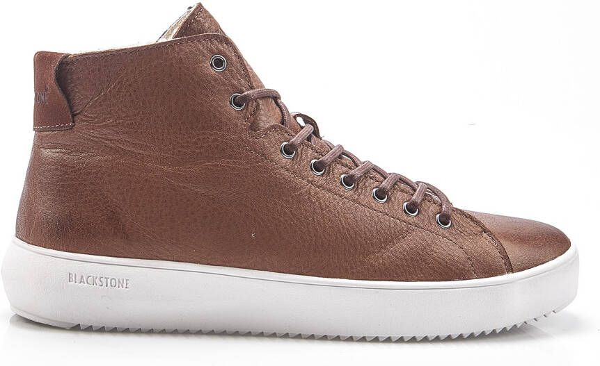 BLACKSTONE Hoge Sneakers Heren Yg09 Maat: 41 Materiaal: Leer Kleur: Bruin - Foto 4
