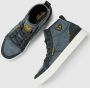 PME Legend Blauwe Leren High-Top Sneakers met Zwarte Accenten Blue Heren - Thumbnail 9