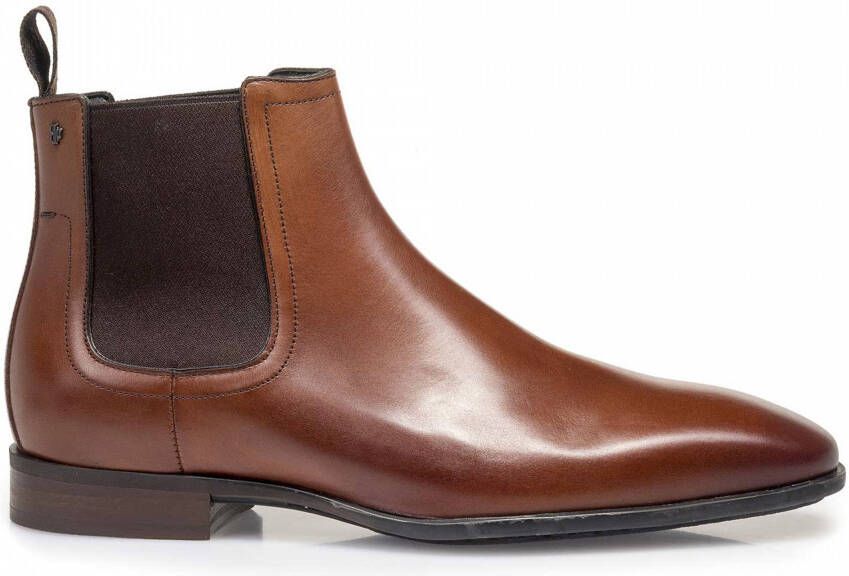 Van bommel Sella 60003 24-01 Dark Cognac G+Wijdte Chelsea boots