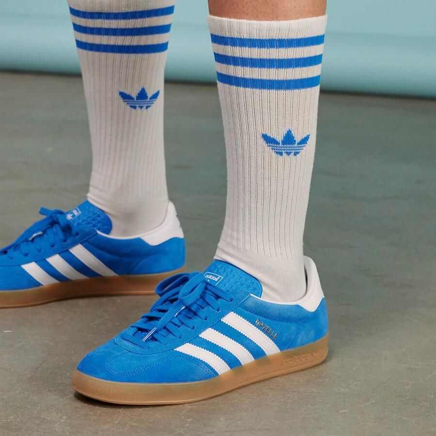 Adidas Originals Gazelle Indoor Blue Bird Cloud White Gum- Dames Blue Bird Cloud White Gum - Foto 5