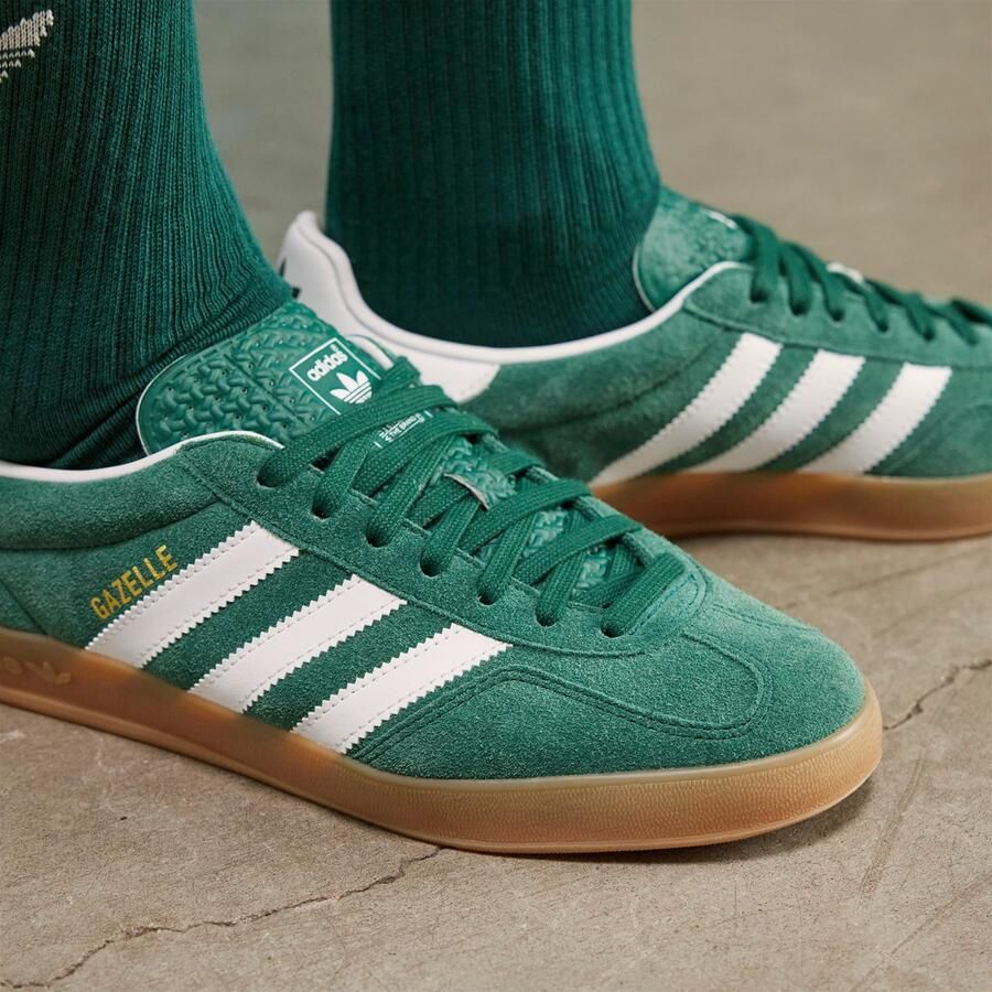 Adidas Originals Gazelle Indoor Collegiate Green Cloud White Gum Collegiate Green Cloud White Gum - Foto 7