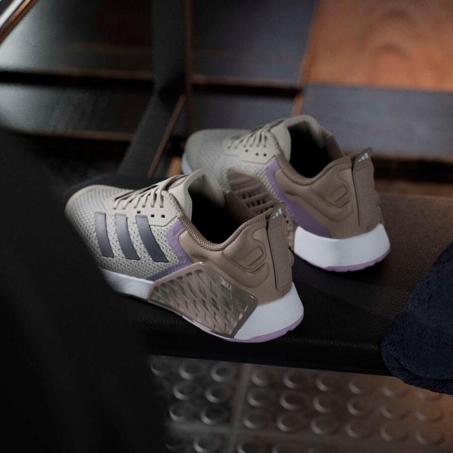 Adidas Dropset 3 Sneakers Dames Beige 1 3 Mesh Synthetisch