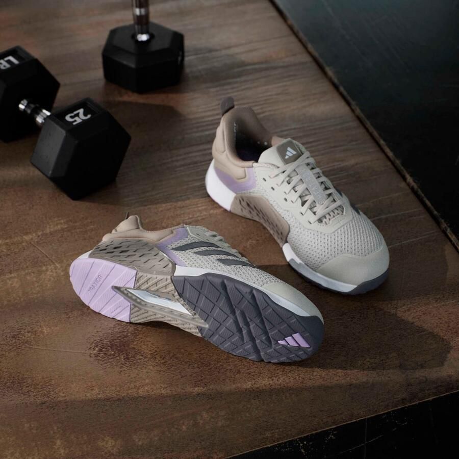 Adidas Dropset 3 Sneakers Dames Beige 2 3 Mesh Synthetisch - Foto 3