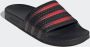Adidas Originals Adilette badslippers zwart donkerrood - Thumbnail 2