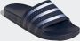 Adidas Originals Adilette badslippers donkerblauw zilver - Thumbnail 2