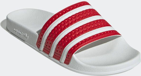Adidas adilette Slippers en Sandalen Rood Maat: 43 1 3 Mesh Synthetisch Foot Locker